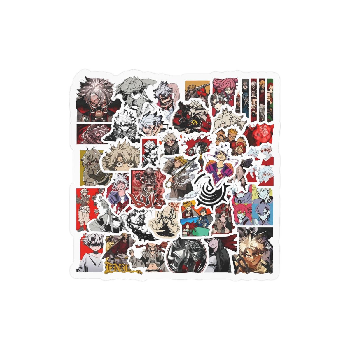 60cps Cool Anime GACHIAKUTA Stickers for Teens Water Bottles,Funny Cartoon Trendy Vinyl Waterproof Decals for Adult Laptops Journal Travel Case Motorcycle Skateboard Graffiti Decals - alternate angle 1, merchandise
