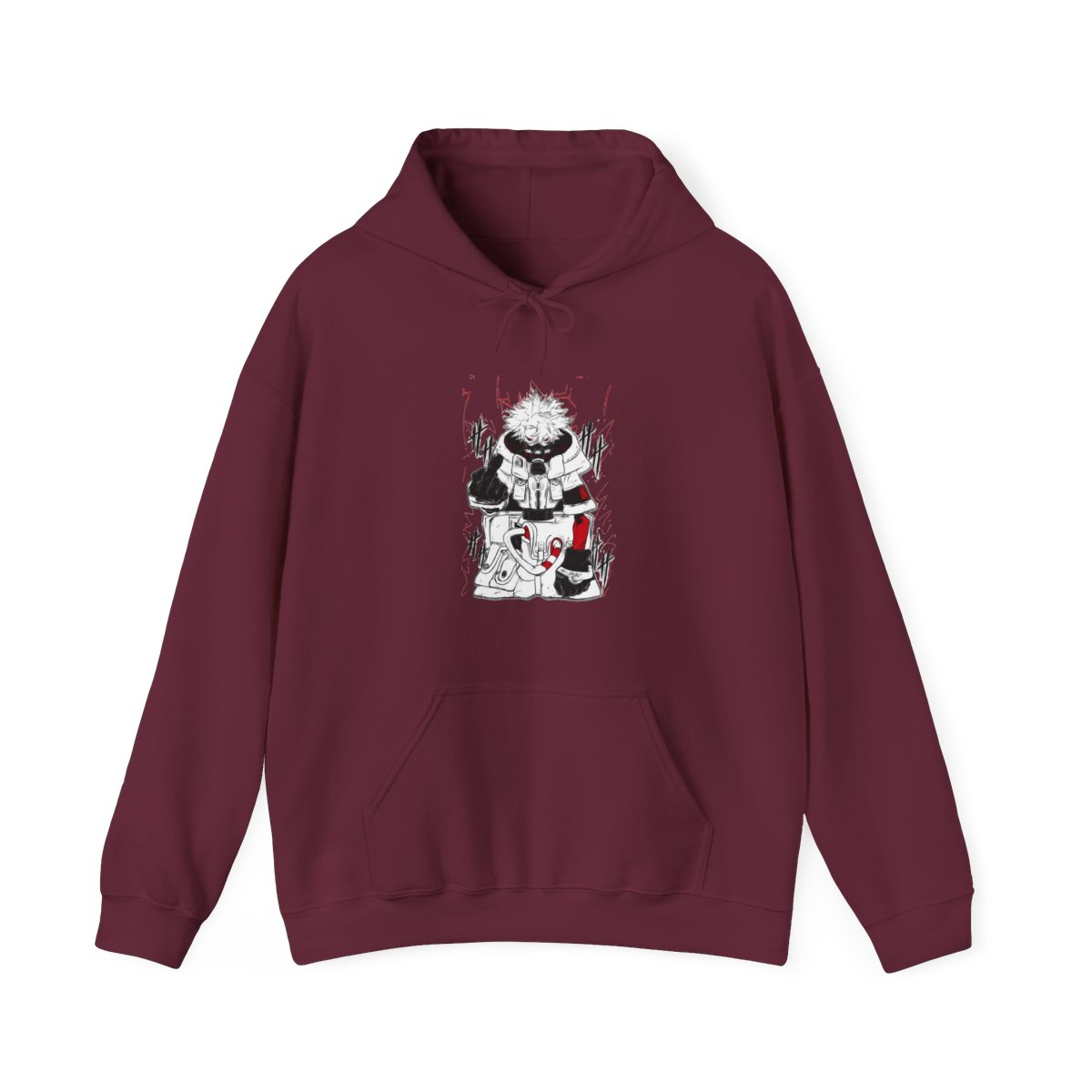 Rudo Hoodie Gachiakuta Toxic Red Gas Mask - Official Hoodies merchandise