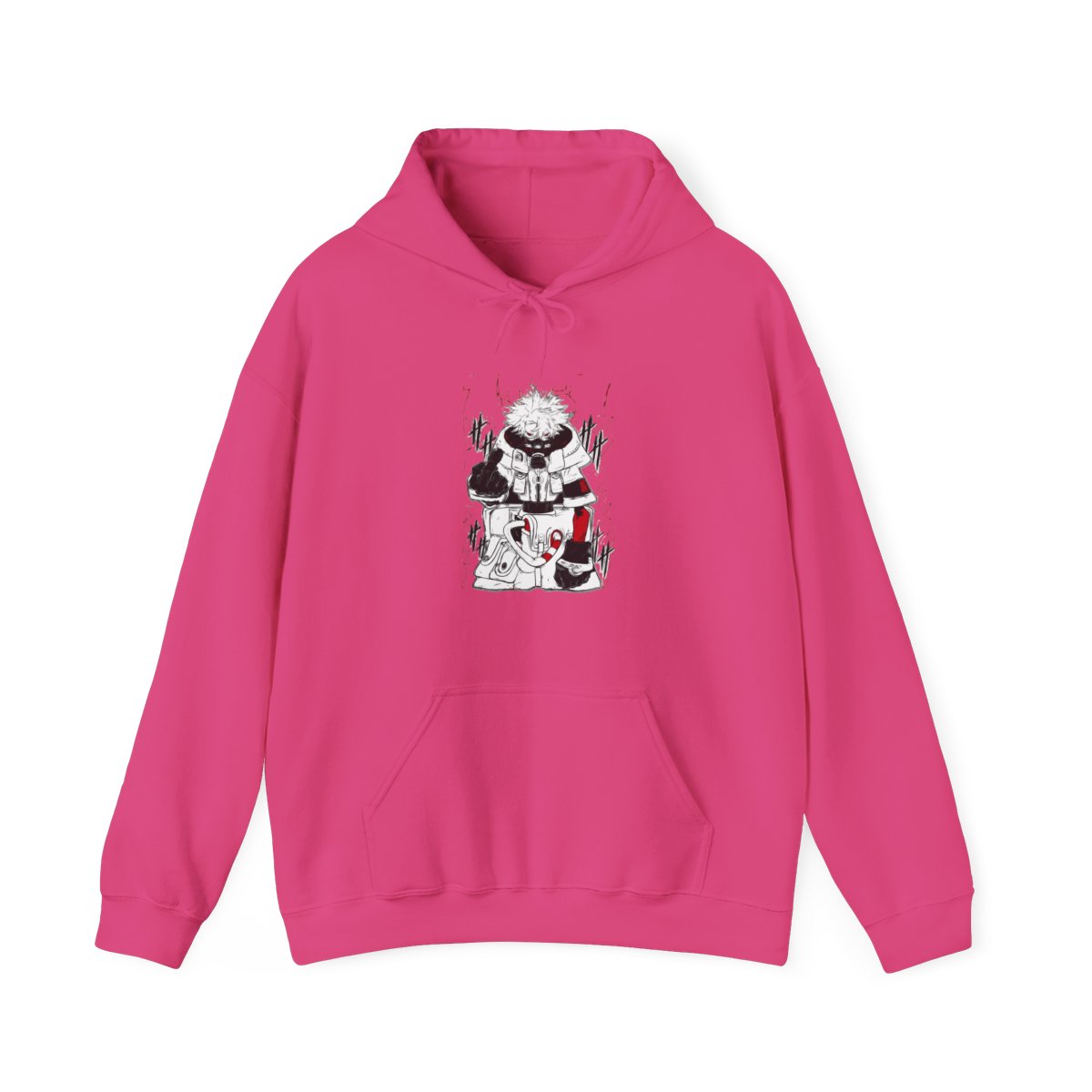 Rudo Hoodie Gachiakuta Toxic Red Gas Mask - alternate angle 3, merchandise