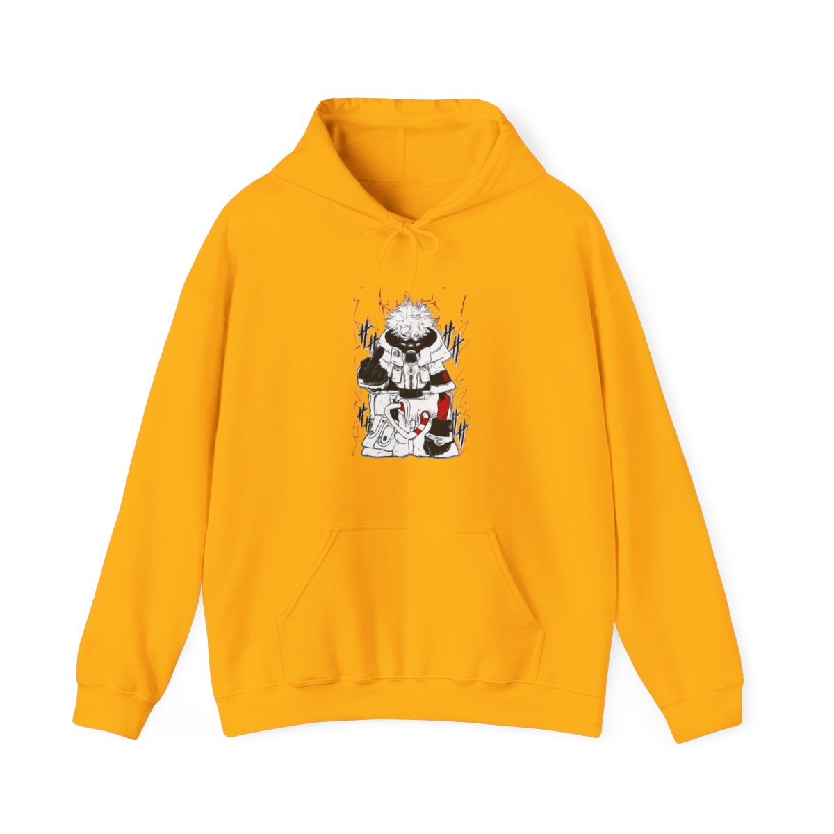 Rudo Hoodie Gachiakuta Toxic Red Gas Mask - alternate angle 3, merchandise