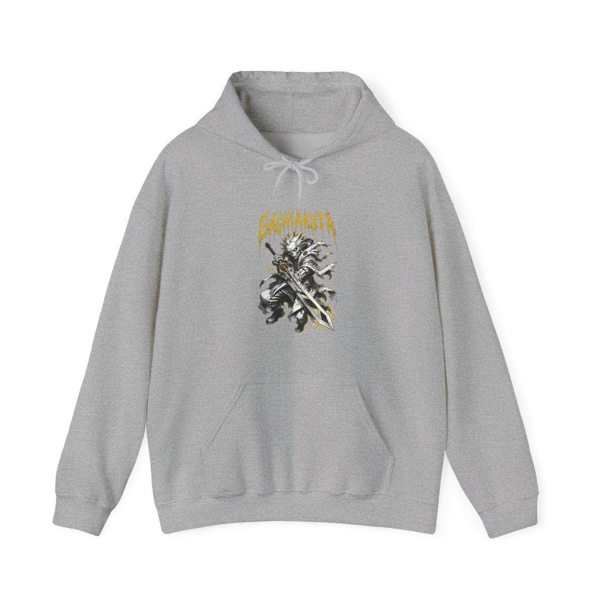 Rudo Hoodie Gachiakuta Skeletal Yellow Art - alternate angle 3, merchandise